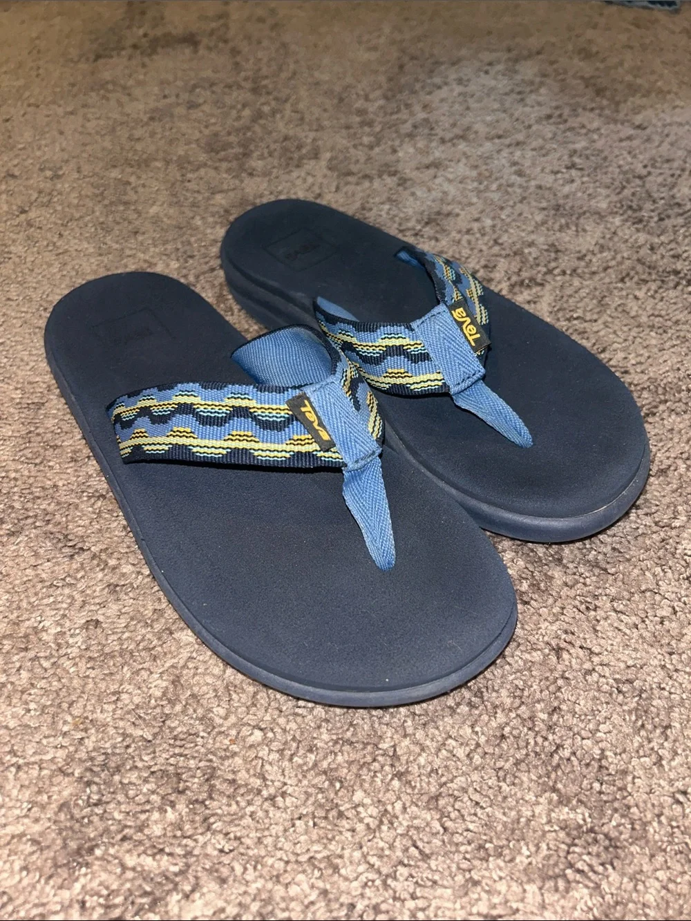Teva Voya flip kishi dark blue youth flip flops